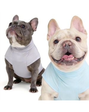 Aronkl Uv Protection Spf 30 Breathable Quick Dry Dog T Shirt - White