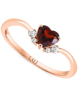 Lali Jewels Garnet (1/2 Ct. T.w. - White