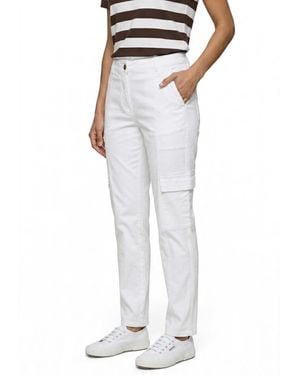Olsen Drawstring Cargo Pant - White