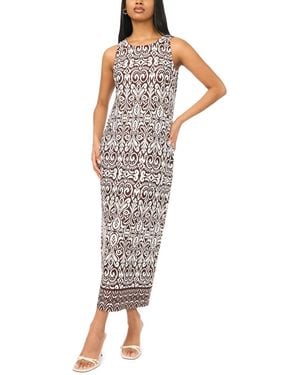 Msk Keyhole Back Maxi Dress - Multicolor