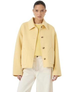 Hush Pure Wool Double Faced Jacket - Natural