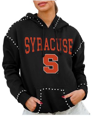 Gameday Couture Syracuse Orange Studded Pullover Hoodie - Black