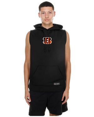 KTZ Cincinnati Bengals Combine Authentic Sleeveless Hoodie - Black