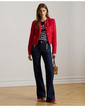Ralph Lauren High-rise Flare Sailor Jeans - Red