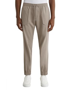 Reiss Ascend Technical Cuffed Drawstring Pants - Gray