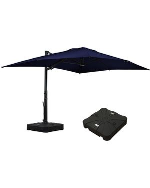 Mondawe 13ft Square Solar Led Cantilever Patio Umbrella - Blue