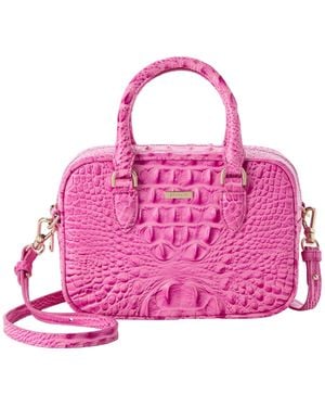 Brahmin Mara Buckle Small Satchel Bag - Pink