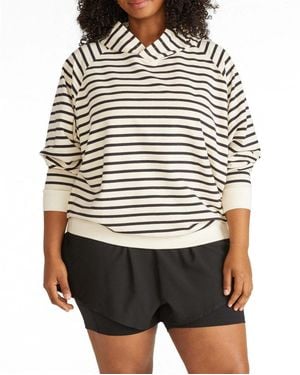 UNIVERSAL STANDARD Plus Size French Terry Pullover Hoodie - Black