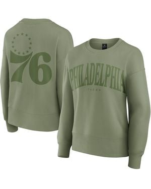 Fanatics Philadelphia 76ers Elements Flow Pullover Sweatshirt - Green