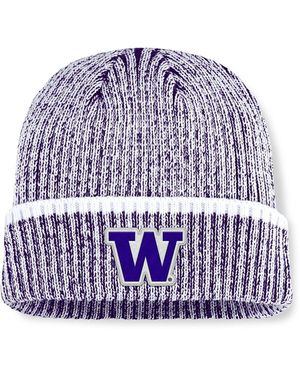 Fanatics Purple/white Washington Huskies Haze Cuffed Knit Hat - Blue