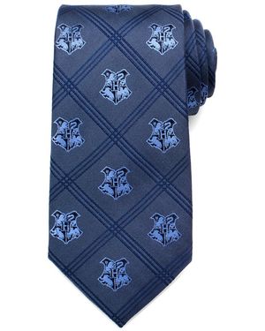 Harry Potter Hogwarts Plaid Tie - Blue