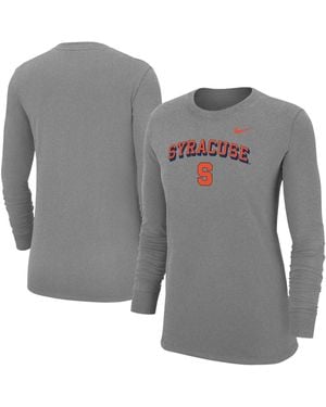 Nike Syracuse Orange Core Long-sleeve T-shirt - Gray