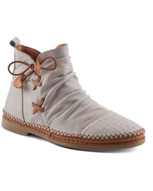 Spring Step Pomeroy Leather Booties - Brown