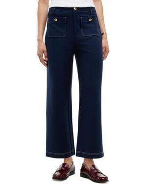 Tommy Hilfiger Ponte Top-stitch Pants - Blue