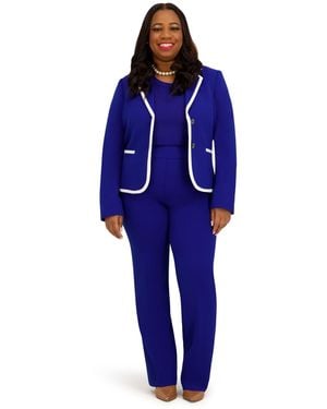 Kasper Two-button Long-sleeve Jacket - Blue