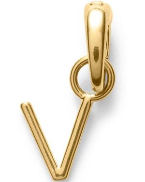 Lands' End Water-resistant Letter Charm - Metallic