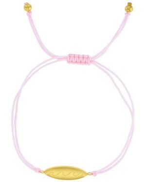 Roxy Waterproof Surfboard Beads Adjustable Bracelet - Pink