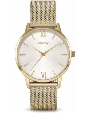 Vincero Gold Eros Petite Watch With Milanese Mesh Band - Metallic