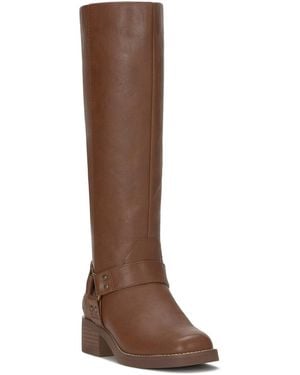 Lucky Brand Kujon Tall Harness Western Boots - Brown