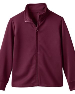 Lands' End Kids Active Performance Full Zip Jacket - Purple