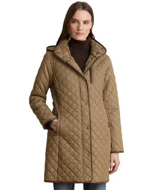 Ralph Lauren Hooded Quilted Coat - Brown