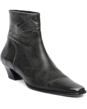 Maguire Shoes Lucena Heeled Pony-hair Ankle Boot - White