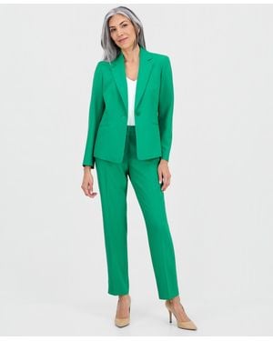 Le Suit Notch-lapel Mid-rise Pantsuit - Green
