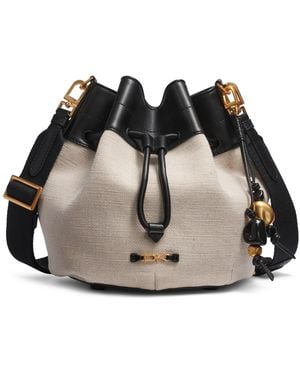 Donna Karan Weekend Woven Medium Bucket Bag - Black