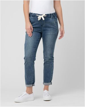 Ripe Maternity Maternity Comfy Denim jogger - Blue