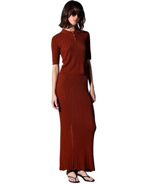 Walter Baker Posey Textured Rope Rib Knit Skirt