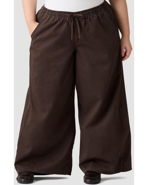Levi's Plus Size Essential Wide-leg Pants - Brown