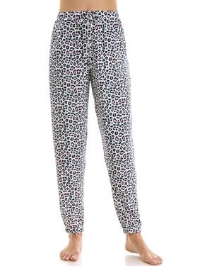 Roudelain Drawstring Mid-rise Sleep jogger Pants - Blue