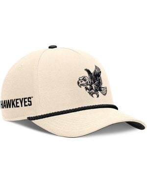 Nike And Natural Iowa Hawkeyes Legacy Vintage Rope Rise Adjustable Hat