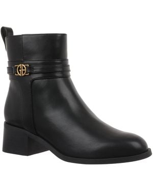 Giani Bernini Mansonn Round Toe Booties - Black