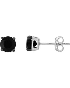 LuvMyJewelry Black Spinel Stud Earrings (0.95 Ct. T.w.