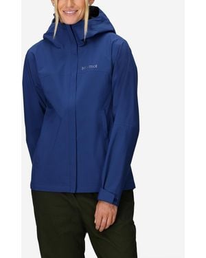 Marmot Precip Hooded Waterproof Jacket - Blue