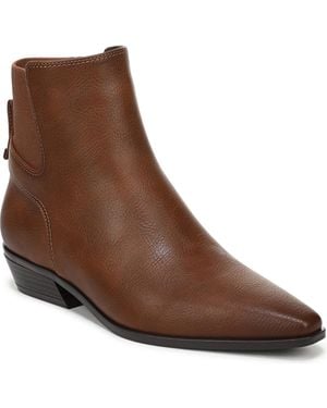 Naturalizer Bea Zipper Short Boots - Brown
