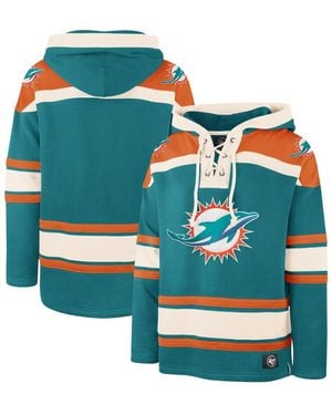 '47 Miami Dolphins Superior Lacer Pullover Hoodie - Blue