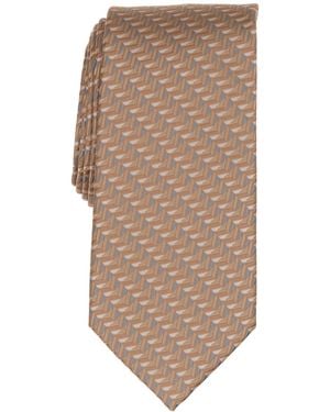 Perry Ellis Geometric Classic Tie - Natural