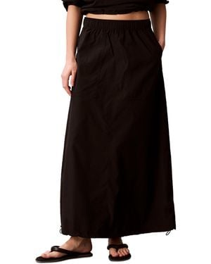Calvin Klein Pull-on Long Skirt - Black