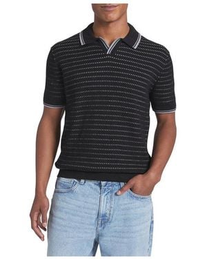 DKNY Dyson Sweater Polo - Black