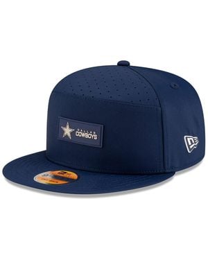 KTZ Dallas Cowboys 2025 Sideline Split Panel 9fifty Snapback Hat - Blue