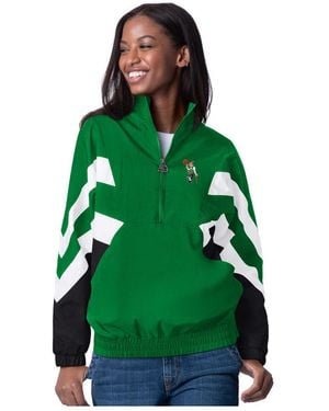 Starter Boston Celtics Renegade Oxford Half-zip Jacket - Green