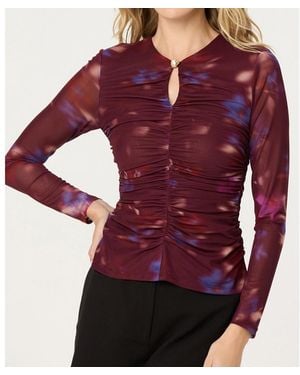 Astr Yasmine Long-sleeve Top - Red