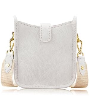 Gigi New York Ellie Pebble Leather Mini Crossbody Handbag - Natural