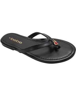 Bebe S Flat Sandals - Black