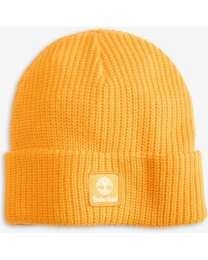 Timberland Logo Cuff Fisherman Beanie - Orange