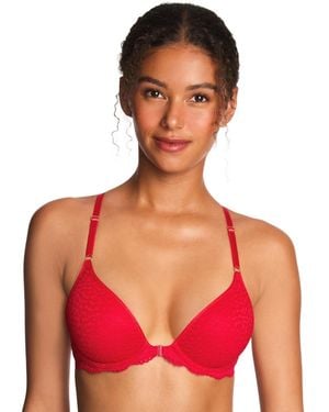 B.tempt'd By Wacoal Untamed Front Close Contour Bra - Red