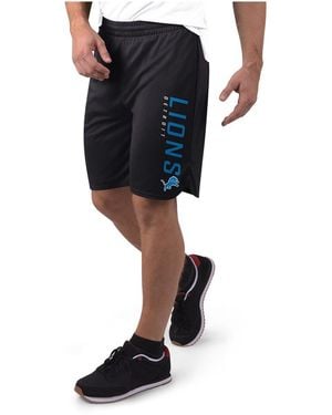 MSX by Michael Strahan Detroit Lions Mesh Shorts - Black