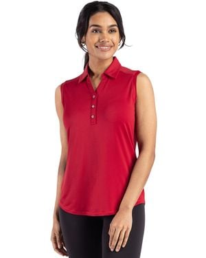 Cutter & Buck Forge Eco Stretch Recycled Sleeveless Polo - Red
